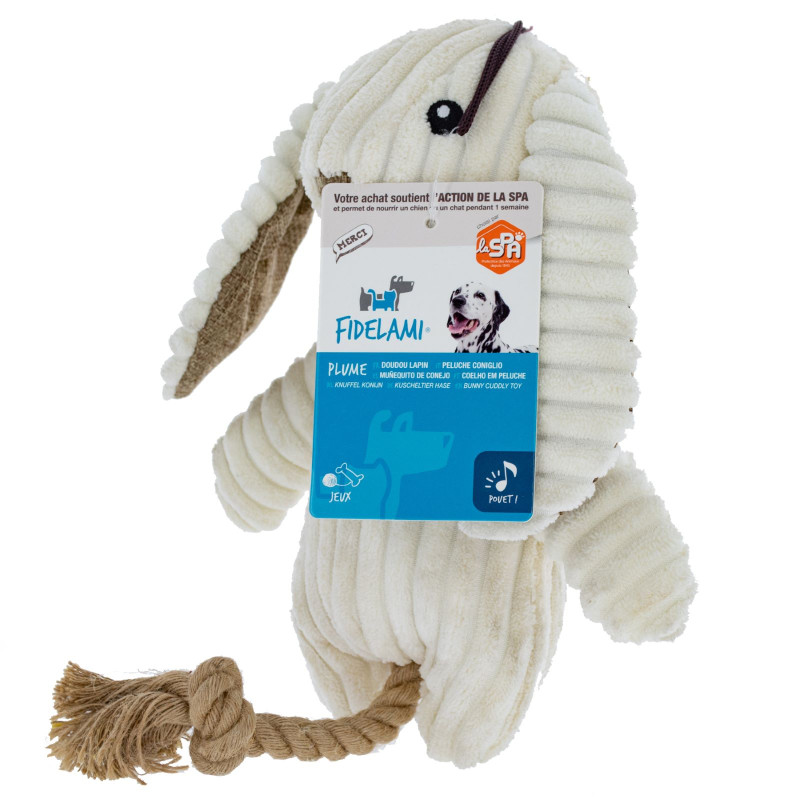Plume doudou lapin FIDELAMI
